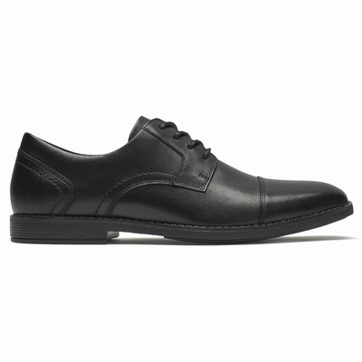 Sapatos Oxfords Rockport Slayter Cap Toe Blucher Homem Pretas PT-41632